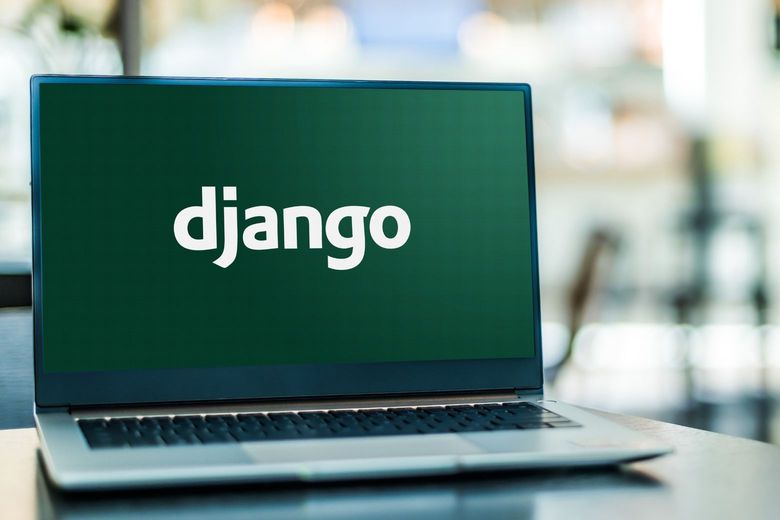 Django on a laptop screen